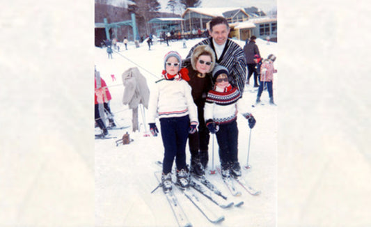 Bomber’s Chairman, Robert Siegel, Skiing with his family, Circa 1966