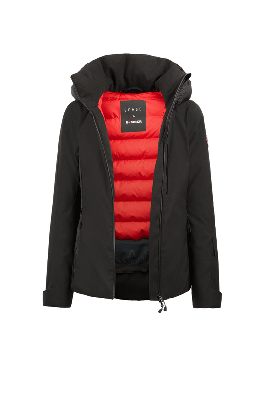 Bomber x SEASE Black Women's Jacket